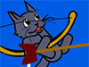 Cat with Bow Golf