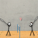 Stick Figure Badminton